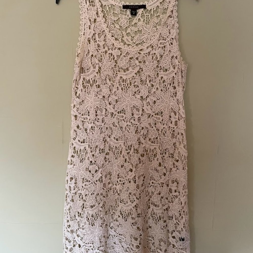 Lace Overlay Dress